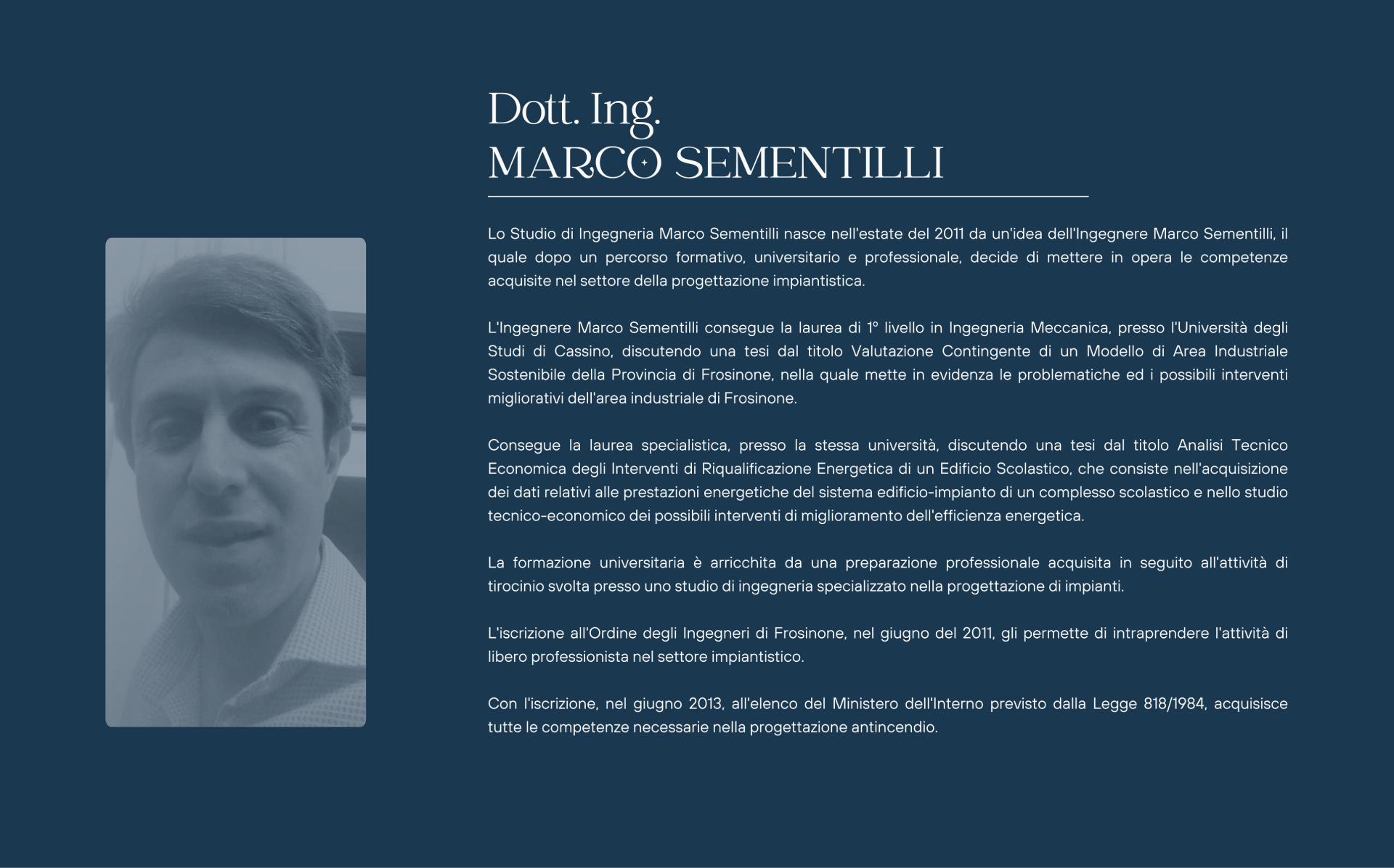 Profilo Studio Ingegneria Sementilli